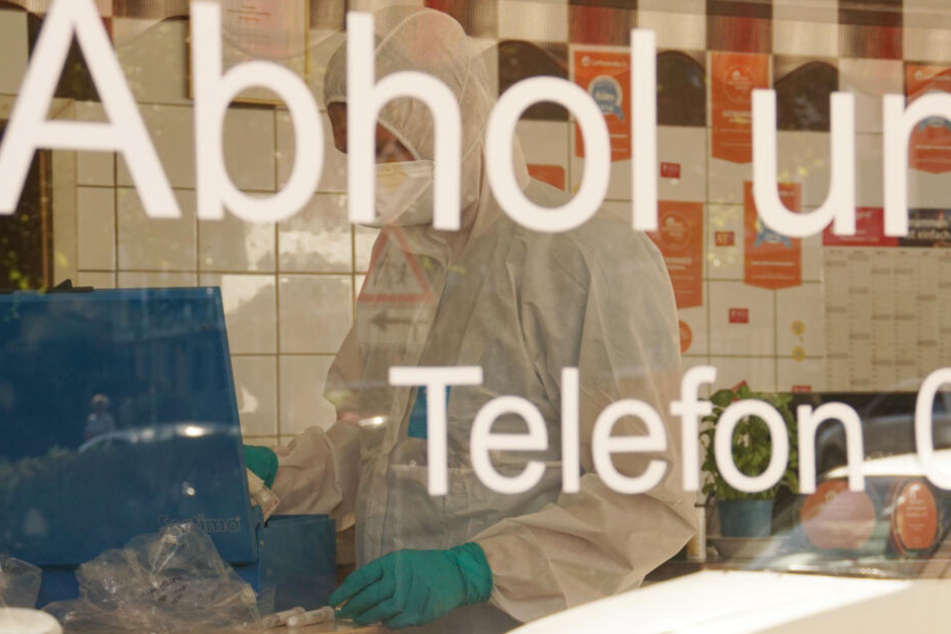 Spurensicherung am mutmaßlichen Tatort am Mittwoch.