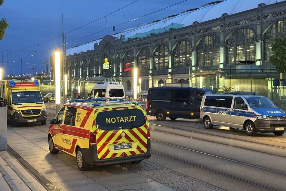 Polizei und Rettungskräfte am Hauptbahnhof: Der Vorplatz ist immer wieder Schauplatz verschiedenster Delikte.