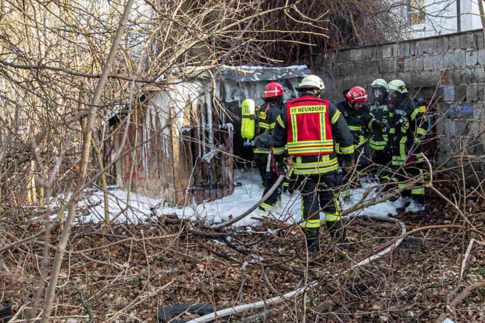 Feuerwehreinsatz in Plauen: Schuppen in Wohngebiet abgebrannt