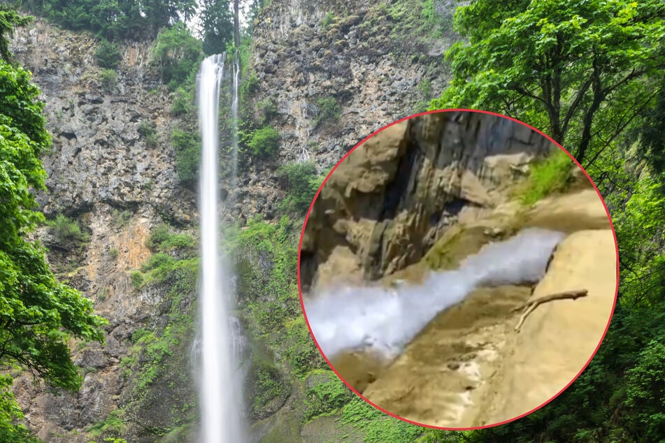 This waterfall in China has become the next victim of climate change.