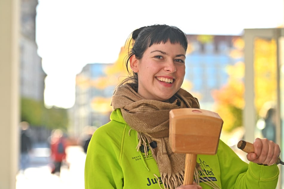 Projektleiterin Anne Lißner (27) freut sich, dass der Aktionstag gemeinsam mit dem Zentrum für Baukultur Sachsen (ZfBK) möglich geworden ist.