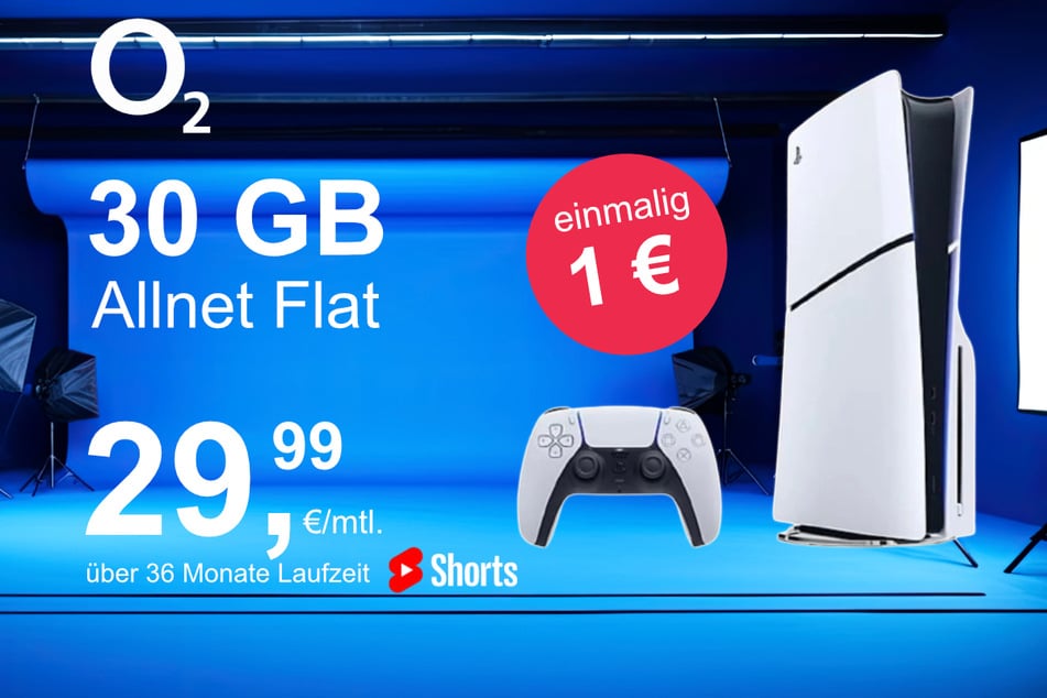 Die PS5 Slim Digital Edition im o2 Mobile M inkl. 30 GB+ für einmalig nur 1 Euro.