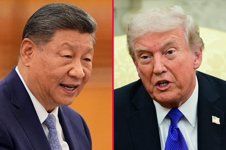 President Donald Trump (r.) said that he expects to reach a trade deal with China, as well as a nuclear agreement, during talks with Chinese President Xi Jinping next week.