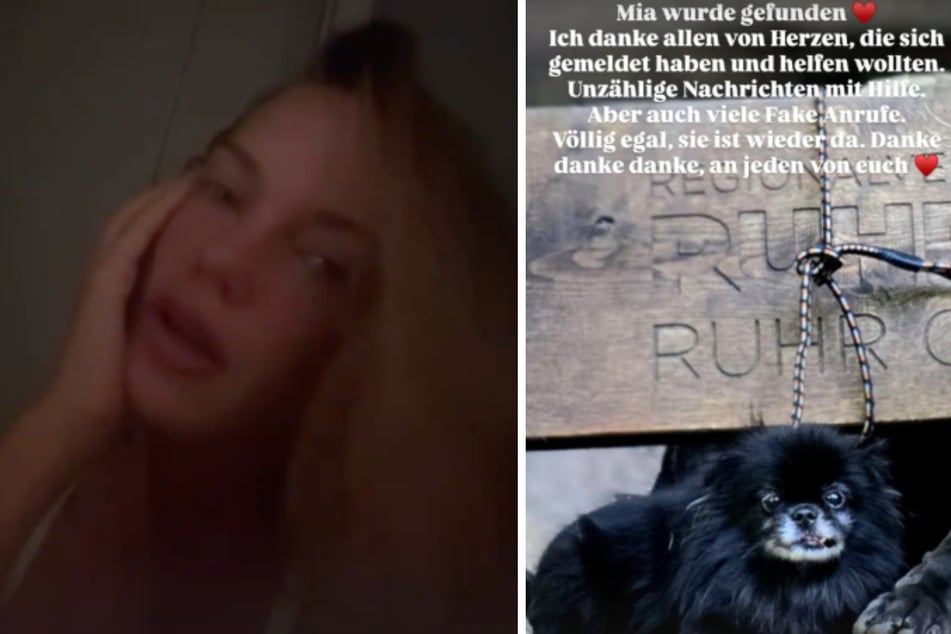 Erleichterung bei Laura: Ein freundlicher Helfer hat Zwergspitz Mia auf einer Polizeiwache abgegeben.