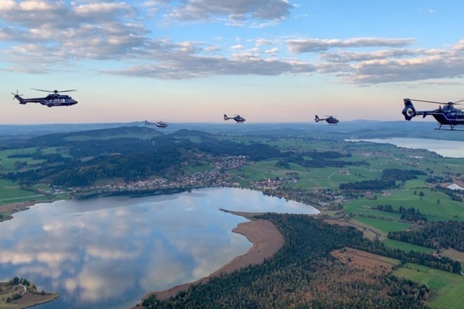 Polizeihubschrauber sind in den nächsten häufiger zu sehen.