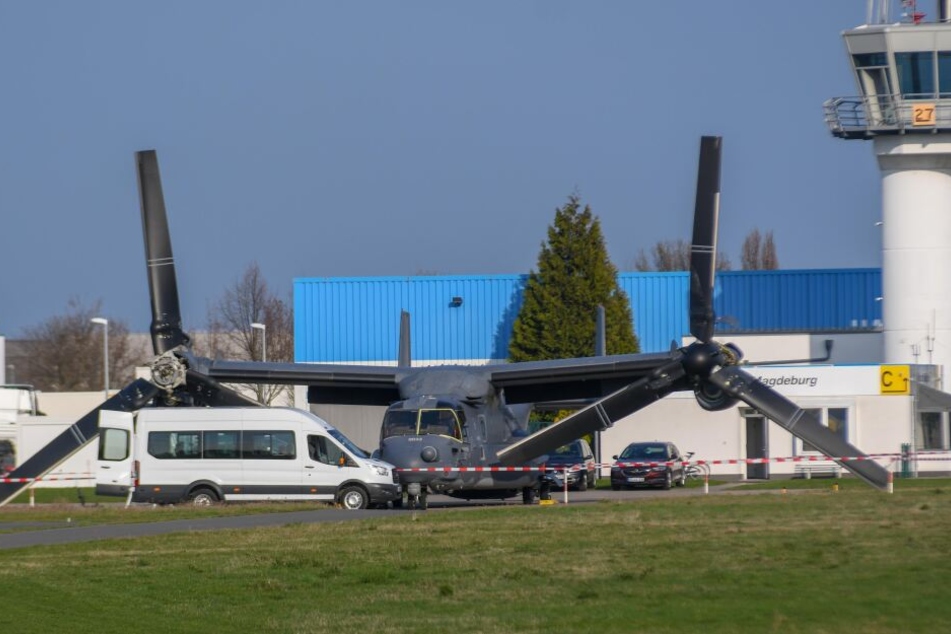 Am Mittwoch war die Bell-Boeing V-22 gelandet.