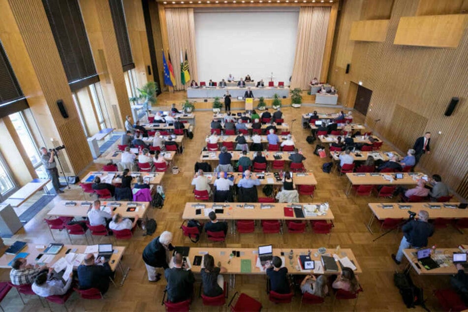 Der Dresdner Stadtrat tagte gestern im Rathaus ...