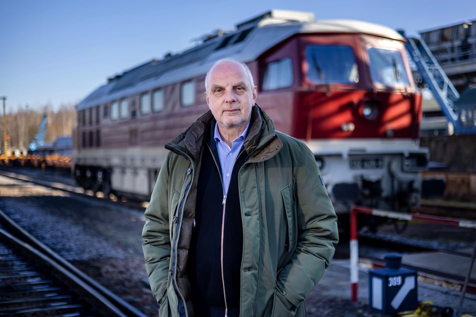 Das Eisenbahnmuseum in Hilbersdorf fühlt sich für Detlef Müller (60, SPD) immer wie Heimat an.