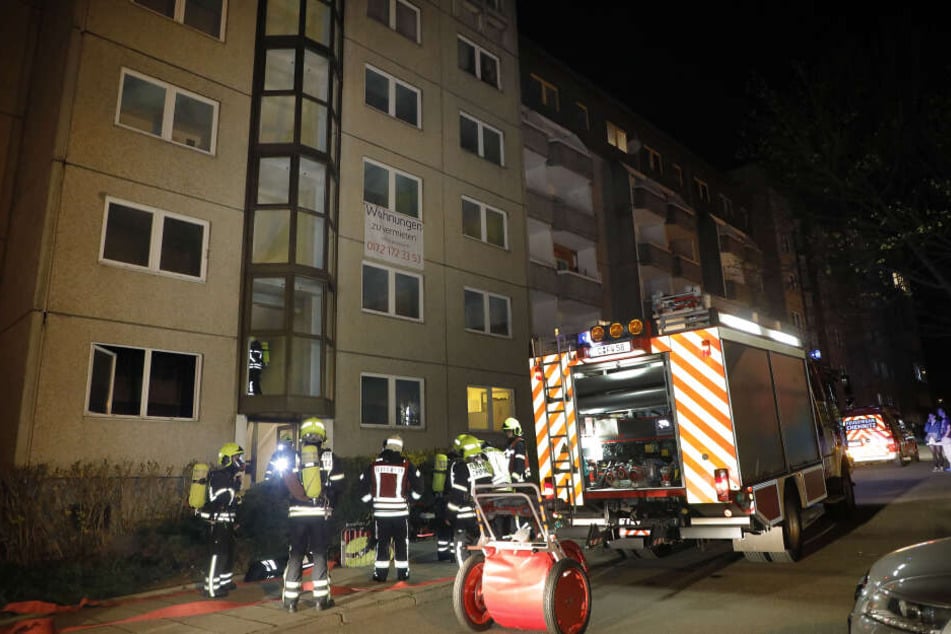 In der Leipziger Straße gab es im Erdgeschoss eines Hauses einen Wohnungsbrand.