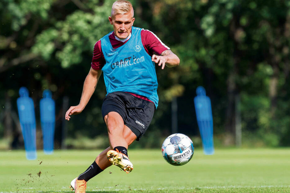 Seine bullige Art brachte eine neue Note ins Training: Neuzugang Luka Stor.