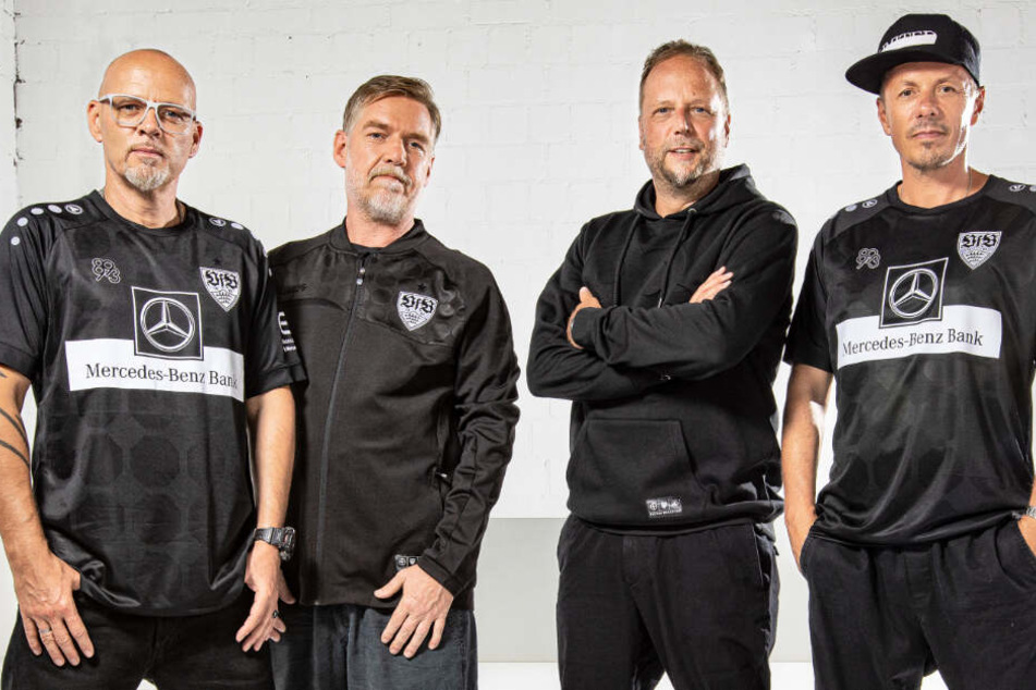 Die Fantastischen Vier haben das Ausweichtrikot des VfB Stuttgart entworfen.