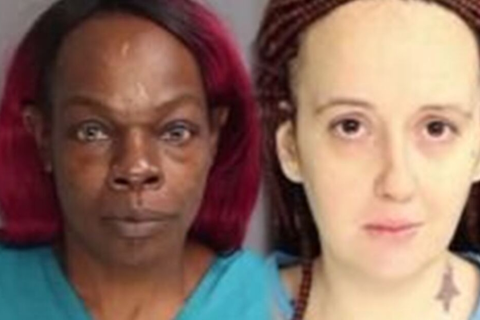 Natacha Smith (44, li.), die Mutter des misshandelten Kindes und Patricia Buchan (29), die das Kind mit kochendem Wasser übergossen hat.