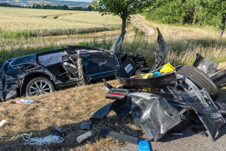 Von dem Passat ist nicht mehr viel übrig geblieben.