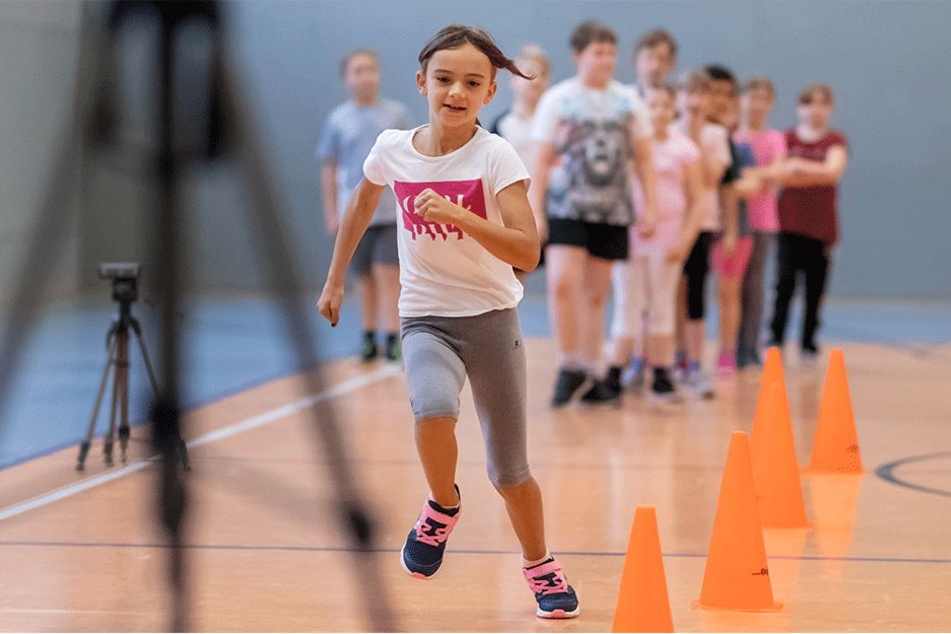 Die Schüler gaben beim "Kindersprint" alles.