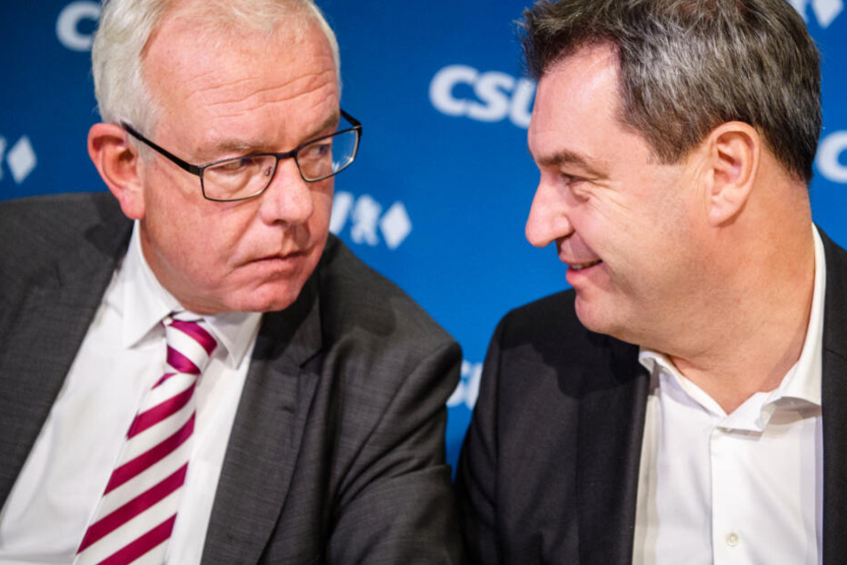 Klimaschutz in Verfassung? Thomas Kreuzer und Markus Söder sind sich einig