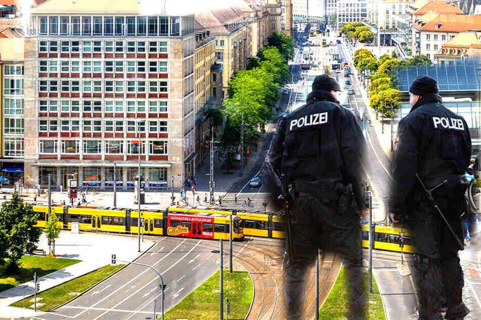 Am Pirnaischen Platz in Dresden belästigte ein 29 Jahre alter Mann mehrere Passanten und wurde auch vor einem Polizisten auffällig.
