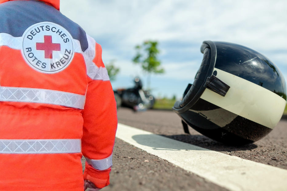 Bei dem Motorradunfall wurde die 13-jährige Tochter des Angeklagten schwer verletzt (Symbolbild).