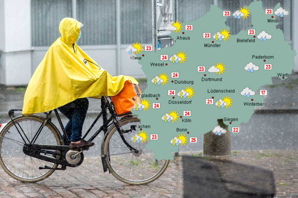 In NRW wird's ungemütlich: Starkregen und lokale Unwetter im Anmarsch!
