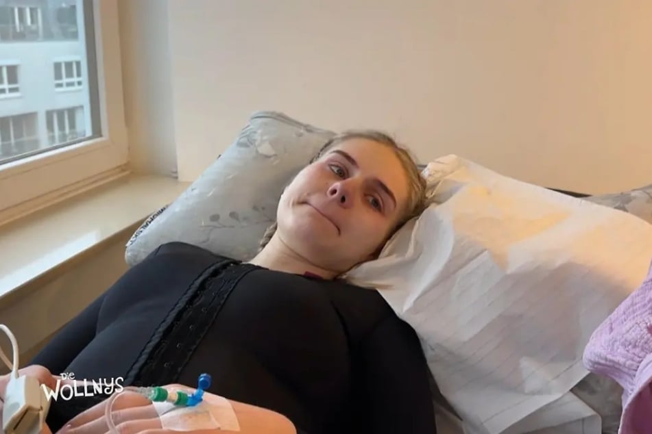 Kurz nach dem Aufwachen aus der Narkose rollen bei Estefania Wollny (23) plötzlich dicke Tränen über die Wangen.