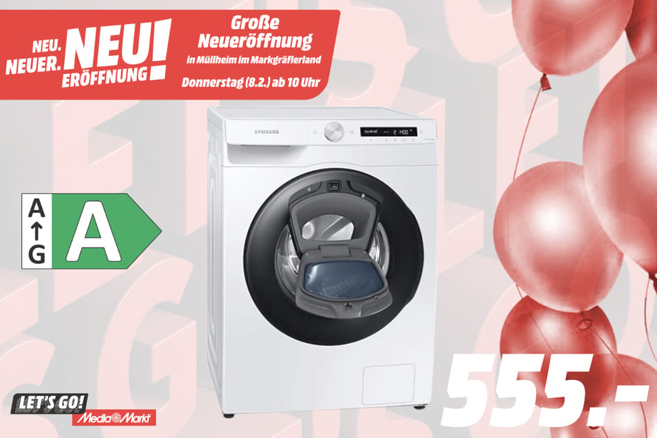 Samsung-Waschmaschine für 555 Euro.