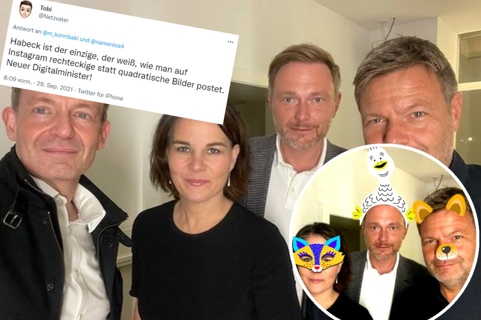 So wild reagiert das Netz auf das Selfie der FDP- und Grünen-Spitzen