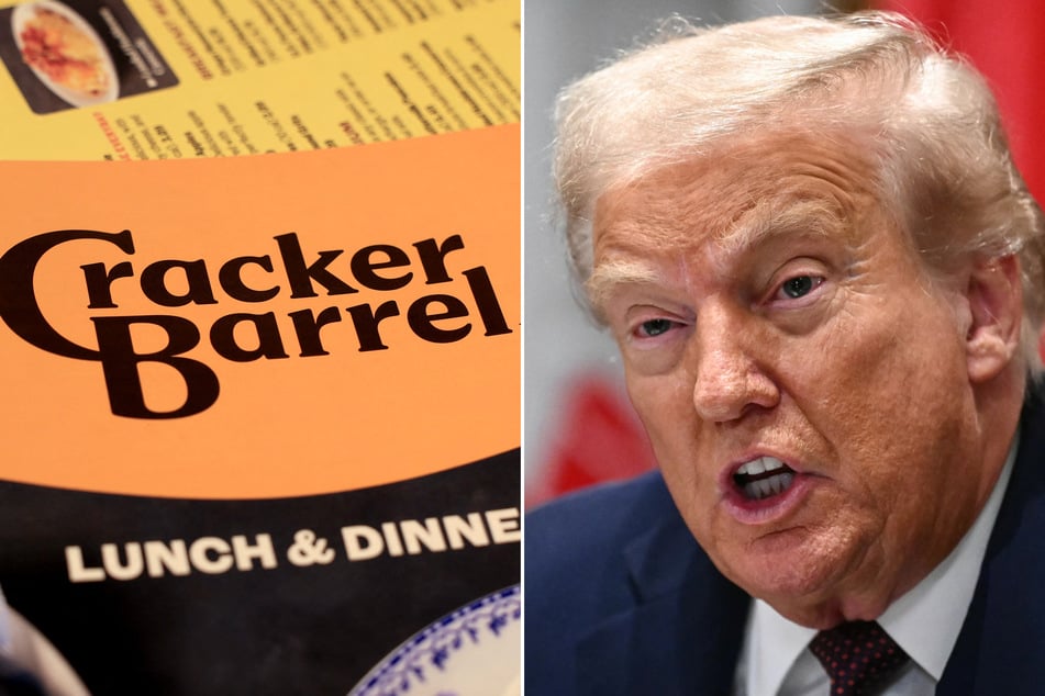 Trump joins right-wing backlash against "woke" Cracker Barrel rebrand