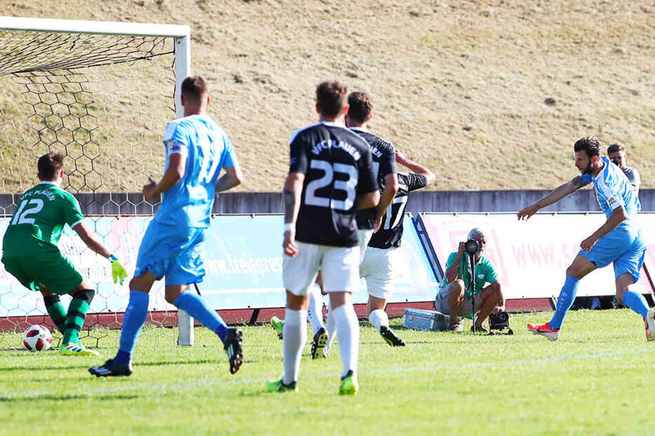 Dejan Bozic (r.) erzielte für den Chemnitzer FC drei Tore.