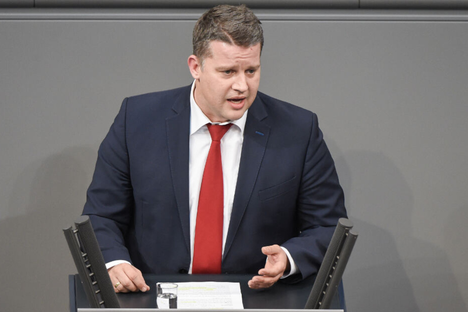Carsten Träger im März 2018 im Bundestag.