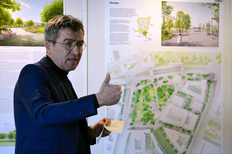 Baubürgermeister Thomas Dienberg (61) erklärt, was hinter dem Konzept der Atelier Loidl Landschaftsarchitekten steckt.
