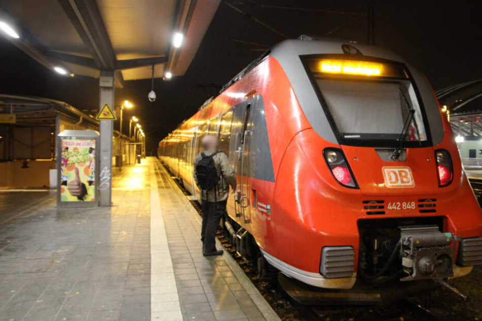 Der Zugführer konnte die S-Bahn noch rechtzeitig zum Halten bringen.