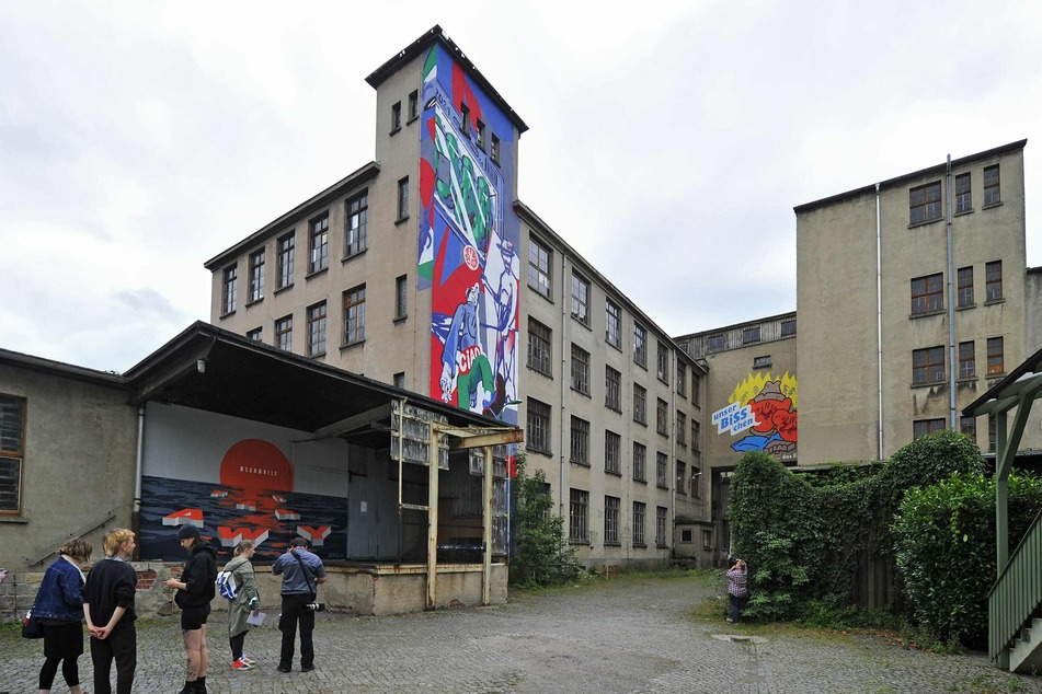 Die leer stehende Fabrik in Flöha soll auch dieses Jahr wieder zum Festivalort der ibug werden.