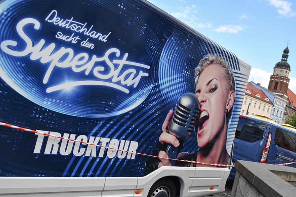 Der "DSDS"-Truck hielt am Dienstag in Cottbus, im Zuge der großen Casting-Tour.
