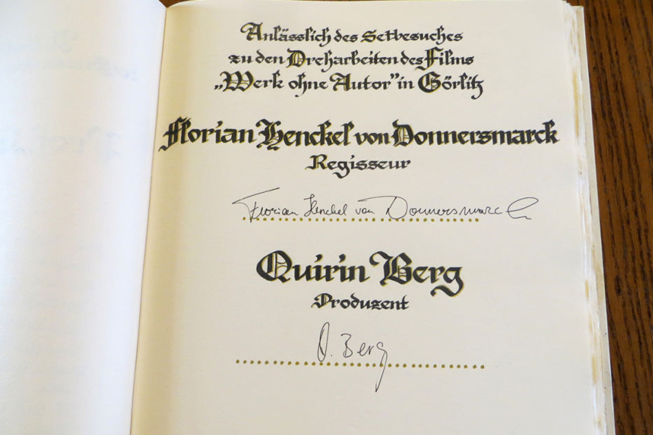 Beim Goldenen Buch führt die Stadt Regie - Florian Henckel von Donnersmarck
musste nur noch unterschreiben.
