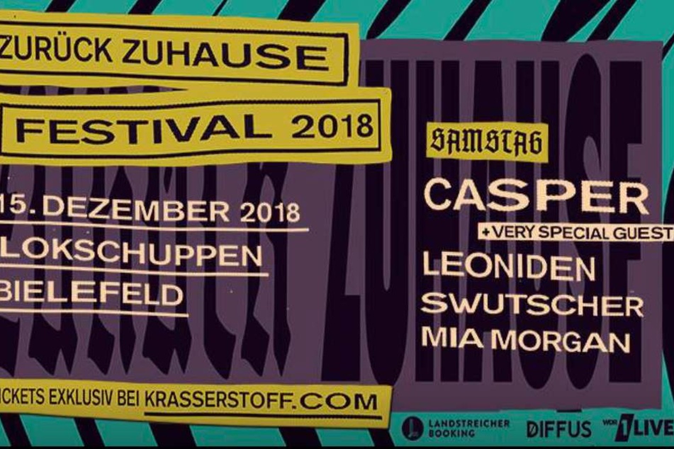 Auch in diesem Jahr findet das Zurück Zuhause Festival von Casper im Lokschuppen statt.