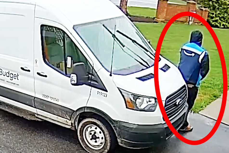 Bäh! Was macht denn dieser Amazon-Zusteller vor diesem Haus?