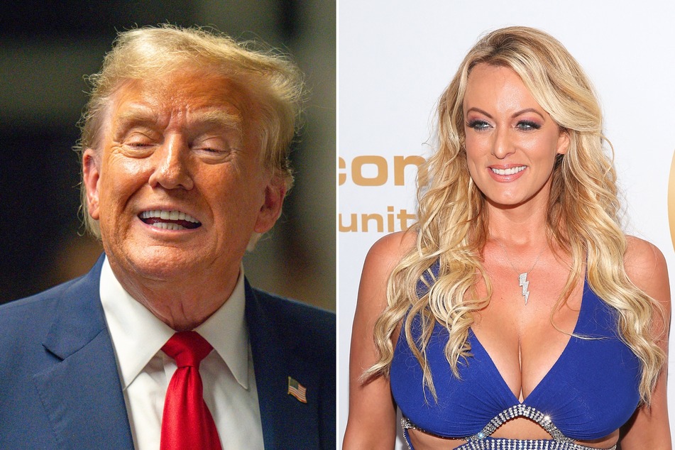 A GoFundMe organized by supporters of Stormy Daniels (r.) has managed to raise close to $1 million in the wake of Donald Trump's (l.) hush money trial conviction.