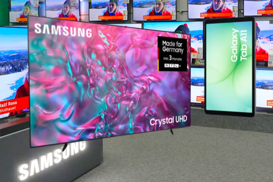 98-Zoll-Fernseher plus Galaxy Tab A11: Dieses Samsung-Set gibt's bei Expert zum Hammerpreis