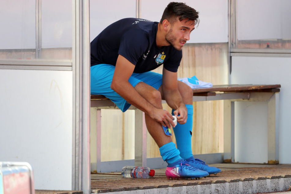 Ioannis Karsanidis verbringt die meiste Zeit auf der Bank. Drei Mal stand er in der Startelf, acht Mal wurde er eingewechselt.