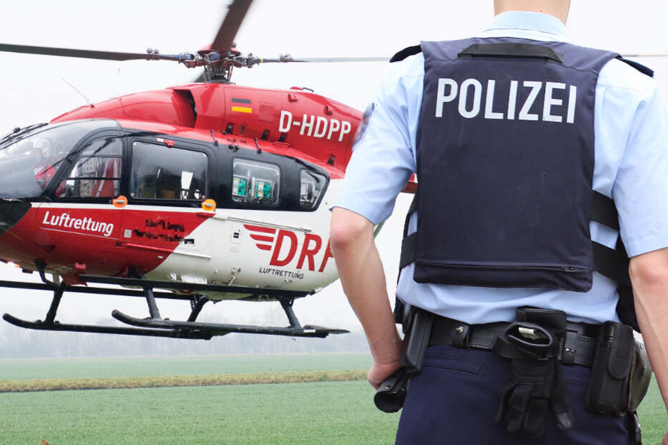 Ein Rettungshubschrauber brachte die 24-Jährige in eine Klinik (Symbolbild).