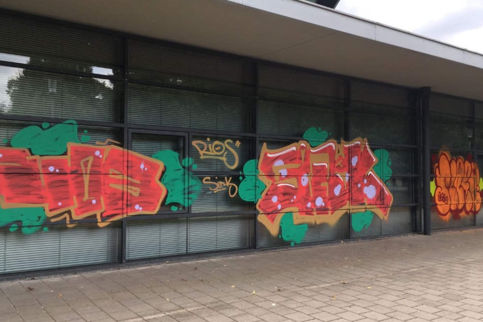 Die Sprayer nahmen sich gleich mehrere Scheiben vor.
