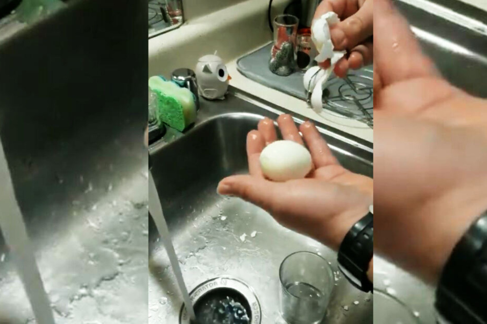 Backt0nature zeigte in einem Video, wie man das Ei problemlos aus der Schale bekommt.
