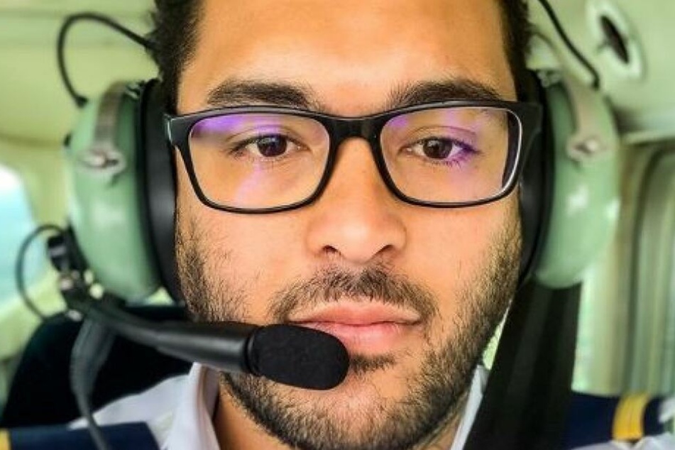 Flugschüler und Papa von drei Kindern musste seine erste Landung alleine angehen.