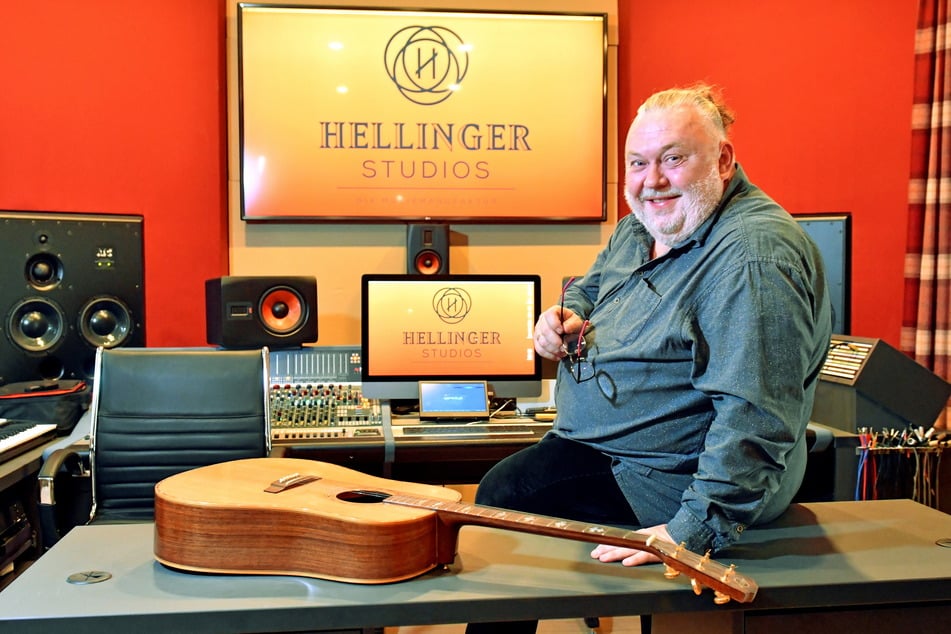 Im "Hellinger"-Tonstudio produziert Andreas Goldmann (57) Band- und Theaterhits.