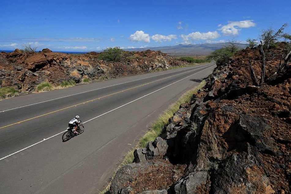 Auf dieser Straße verläuft die Rad-Rennstrecke des "Ironman" auf Hawaii.