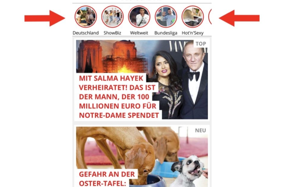 Wer mobil zu TAG24 kommt, findet ab sofort ganz oben Stories.