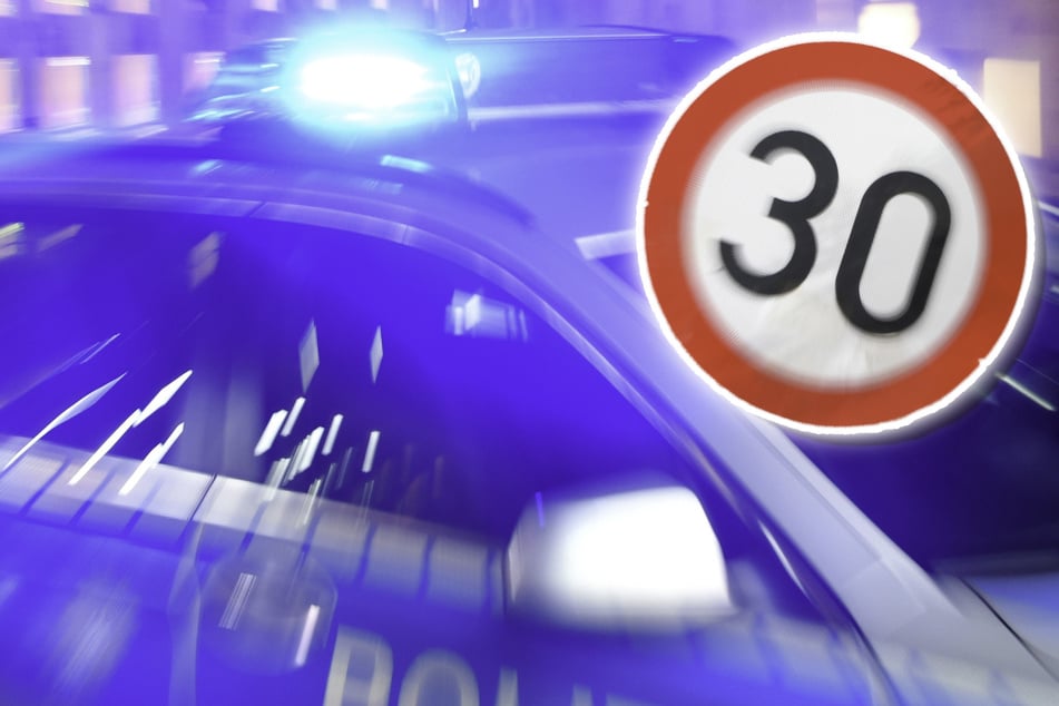 Die Raserin (24) war mit 100 Sachen zu schnell unterwegs. (Symbolbild)