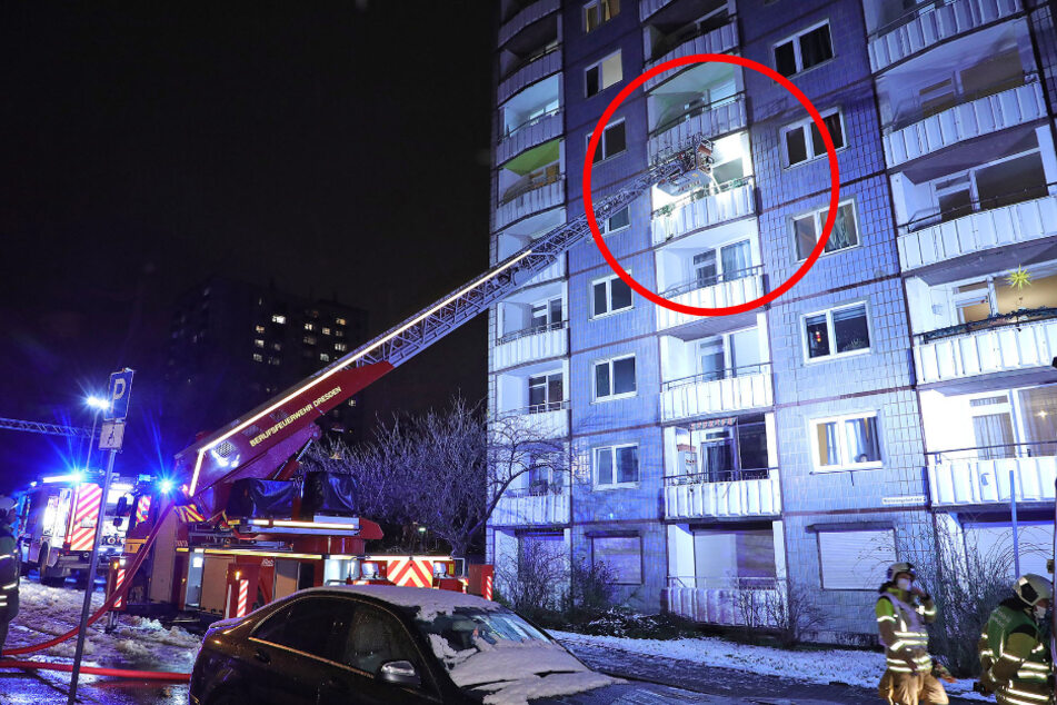Dresden: Einsatz in Zschertnitz: Wohnung in der Michelangelostraße brennt