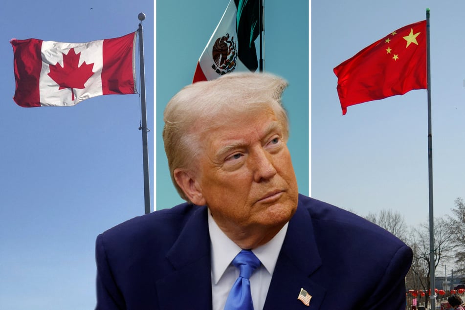 US Donald Trump's major import tariffs on products from Canada, China, and Mexico kicked in on Tuesday.