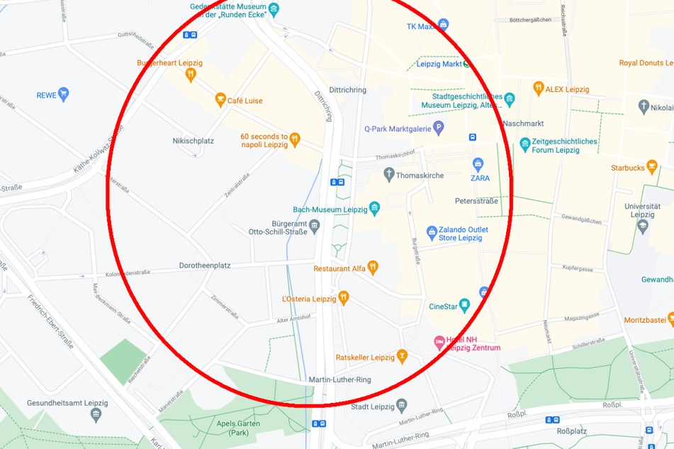 Zwischen Gottschedstraße und Rudolphstraße in südlicher sowie zwischen Lotter Straße und Runder Ecke in nördlicher Richtung sollen die Radspuren künftig verlaufen.