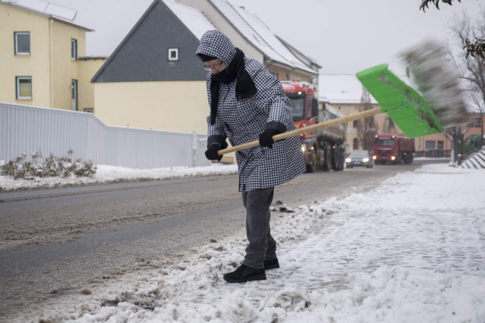 In Oberhof mussten die Anwohner schon ordentlich Schnee schippen.